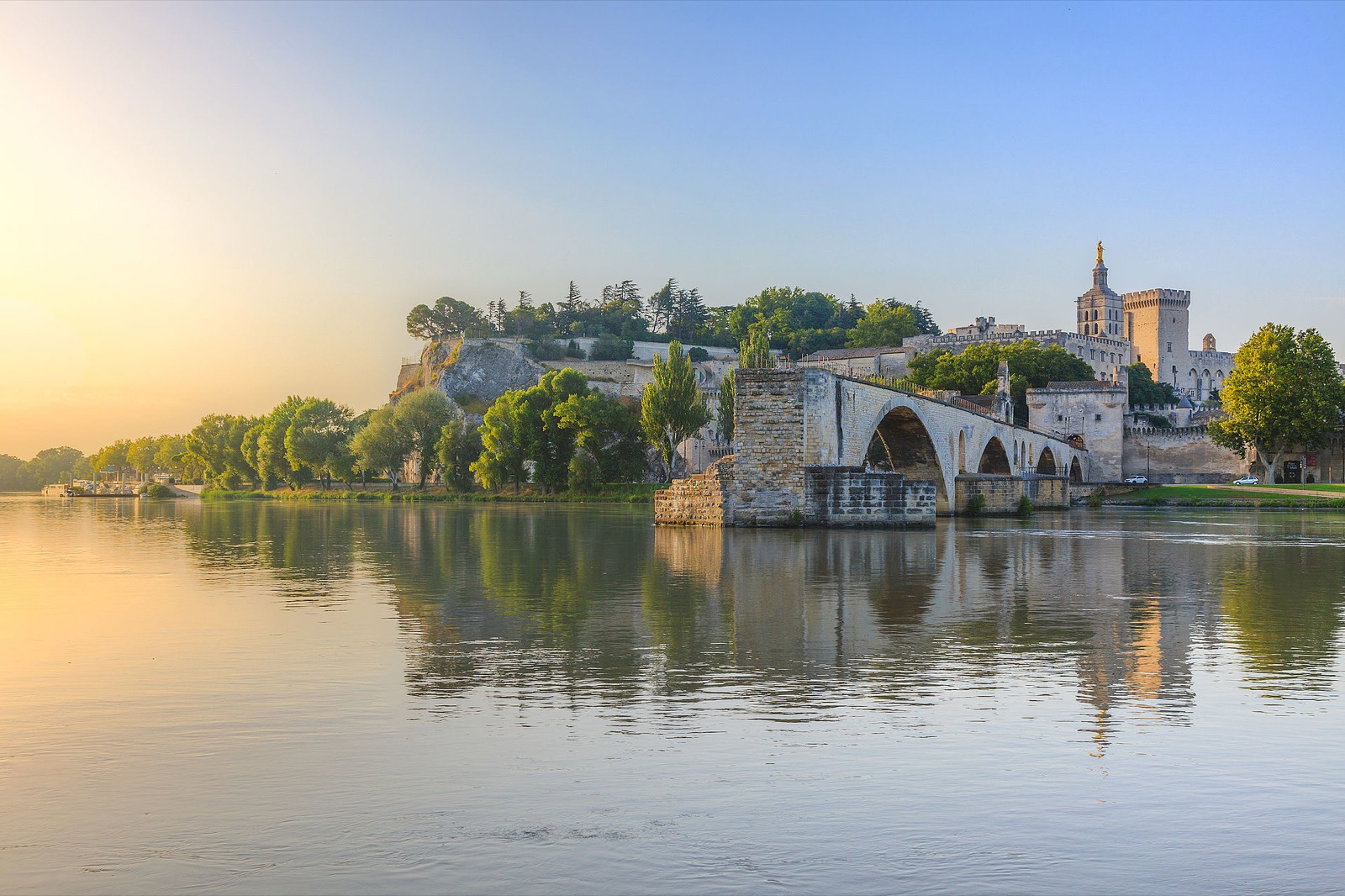 Avignon vue depuis le Rhône