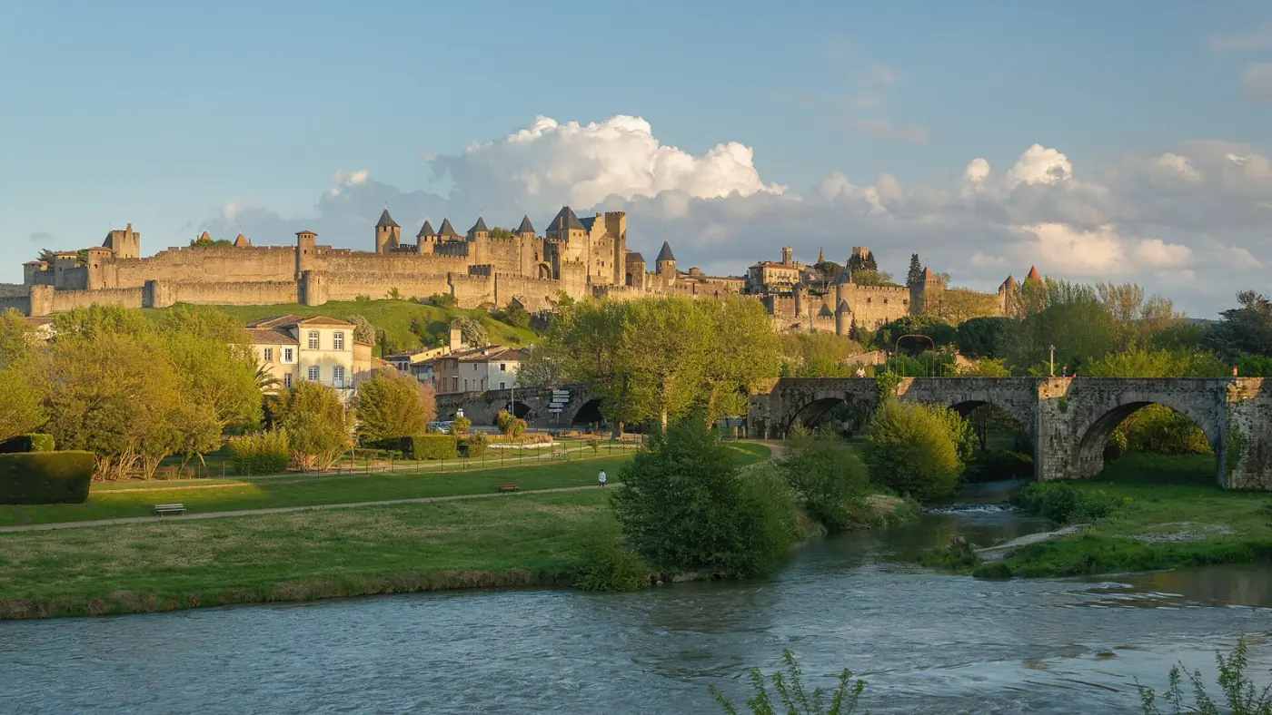 La Cité de Carcassonne vue du Pont Vieux