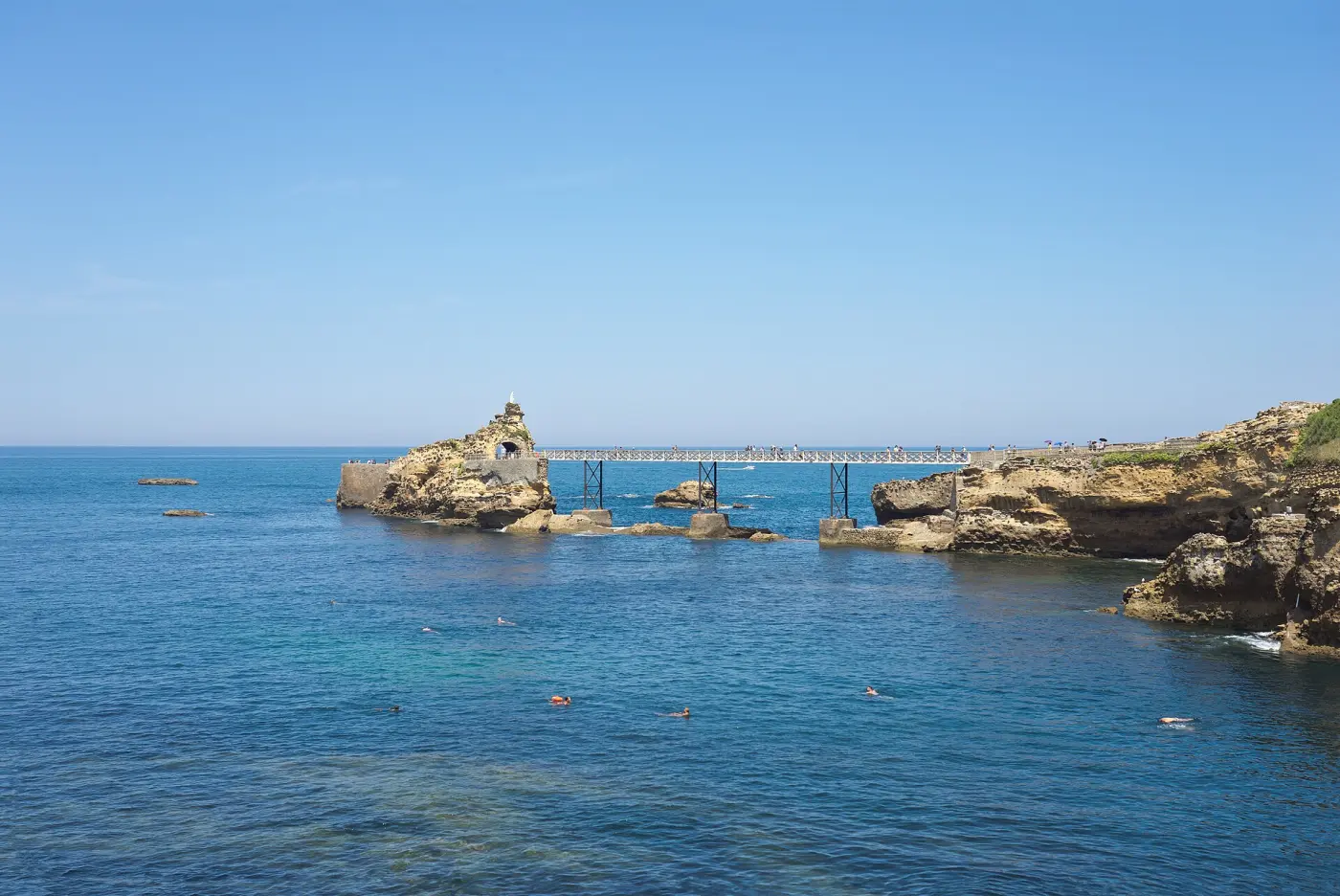 Le Rocher de la Vierge à Biarritz